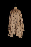 Mutedance 25 Autumn and Winter Round Neck Long Sleeve Loose Top Shirt Flower Dye MD-MD25FW129-khaki (MD25FW128)
